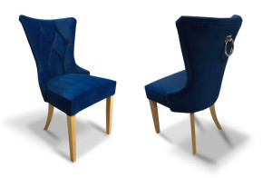 Krzesło glamour z kołatką KW151 styl glamour