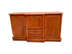 Komoda Dębowa Oliwia 2D2S+barek szerokość 160 cm