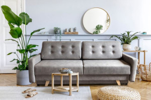 Sofa 3 osobowa GRETA  z funkcją spania, styl skandynawski