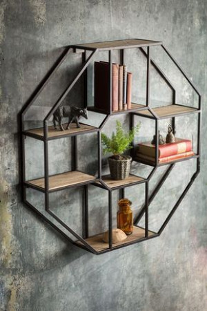 REGAŁ MITRAS 110/110 cm Loft Industrial  wiszący