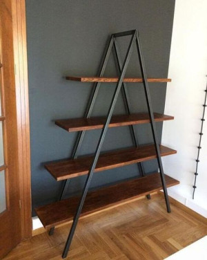 REGAŁ ZINA  140/200 cm Loft Industrial