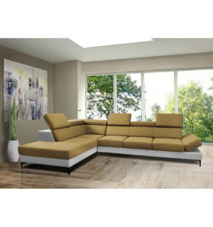 Narożnik ASTON 300/230 cm  ruchome zagłówki i podłokietnik
