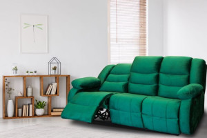 Sofa 3 osobowa BORYS RELAX Elektryczny/ w Tkaninie Tapicerskiej