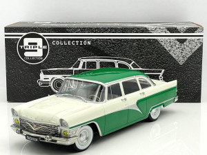 GAZ 13 Mewa - 1959, green/white Triple9 1:18