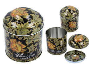 Puszka pojemnik z podwójną pokrywką William Morris Carmani