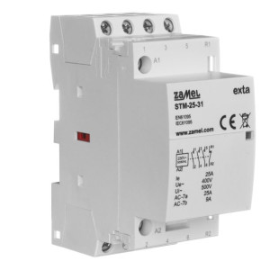 Stycznik modułowy  24V  25A STM-25-31/24V 3NO 1NC EXTA ZAMEL