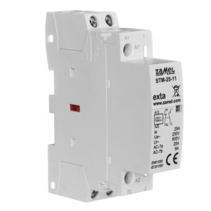 Stycznik modułowy 230V  25A STM-25-11 1NO 1NC EXTA ZAMEL