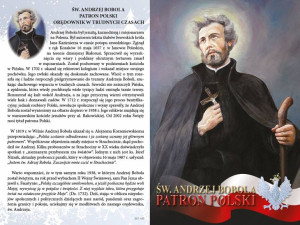 Folderek - Karnet pamiątkowy wizyty duszpasterskiej - Św. Andrzej Bobola
