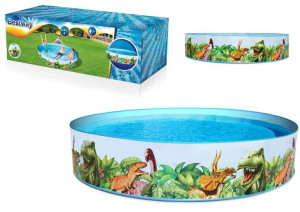 Basen Ogrodowy Dinozaury 244 Cm X 46 Cm Bestway