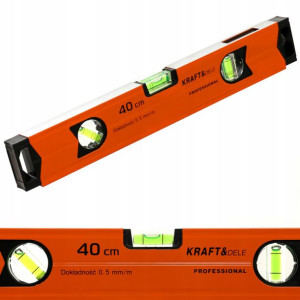 Aluminiowa Poziomica Magnetyczna 40cm 3 Libelki