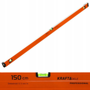 Aluminiowa Poziomica Magnetyczna 150cm 3 Libelki