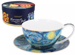 filiżanka ze spodkiem v. van gogh gwiaździsta noc carmani