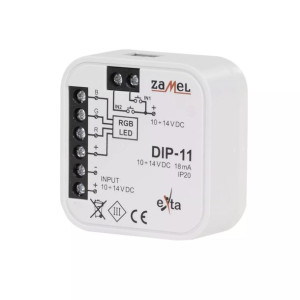 Przewodowy sterownik LED RGB DIP-11 EXTA ZAMEL