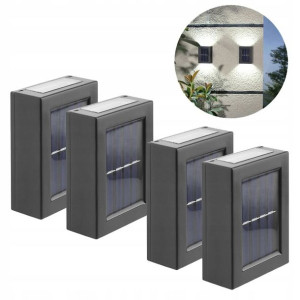 4x Lampki Solarne Ogrodowe Lampa Solarna Kinkiet