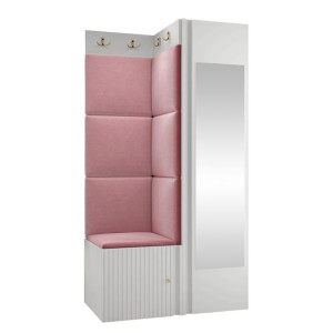 biała GARDEROBA Ryfel Slim XXVI SZAFA + Panel 7 szt.