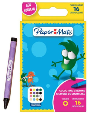 Kredki Świecowe Woskowe 16 Sztuk Paper-Mate Kids