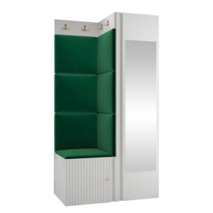 biała GARDEROBA Ryfel Slim XXVI SZAFA + Panel 7 szt.