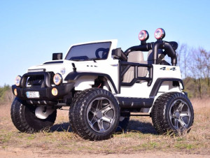 !HI! DUŻY Jeep Auto na akumulator dla 2 dzieci! Do 50KG!4x4! ZNÓW DOSTĘPNY!