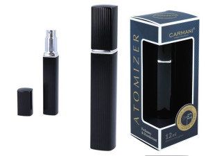 atomizer pojemnik karbowany na perfumy/płyn antybakteryjny czarny