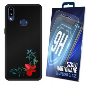 Etui Matt Flower Do Samsung Galaxy A10s + Szkło 9h