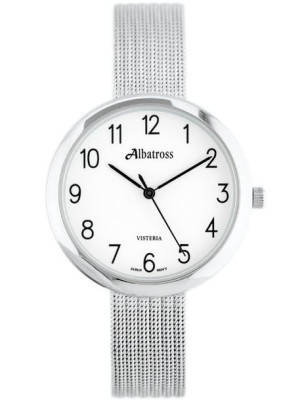 ZEGAREK DAMSKI ALBATROSS ABBC20 (za542a) silver / white
