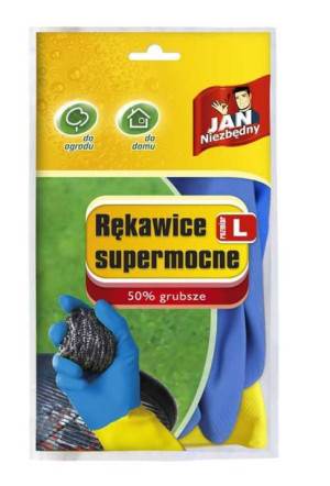 JAN NIEZBĘDNY Rękawiczki domowe gospodarcze MOCNE ROZMIAR L