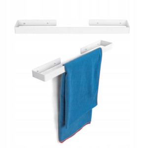 Uchwyt wieszak na ręcznik BIAŁY 50 cm