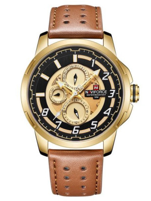 Zegarek Męski Naviforce - Nf9142 (zn087c) Gold/br. + Box