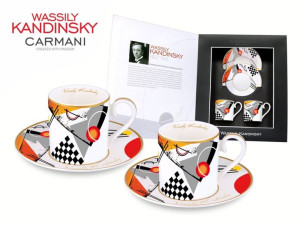 kpl. 2 filiżanek espresso wassily kandinsky. orange/1923r.