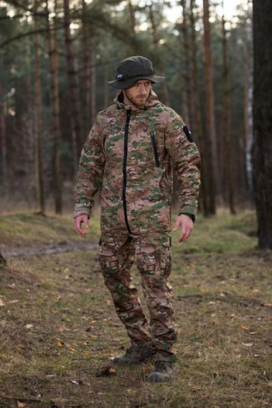 Zestaw taktyczny (kurtka wiatrówka, spodnie cargo Tactical, Panama khaki) S