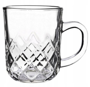 Kubek Szklany Szklanka Na Herbatę Kawę 230 Ml