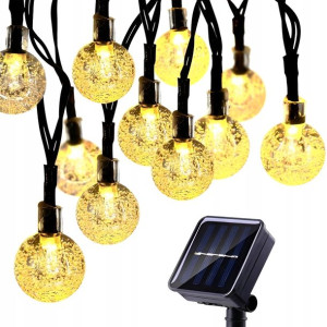 Girlanda Solarna Lampki Ogrodowe Żarówki Wiszące