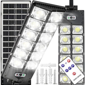 Lampa Solarna 1200w Czujnik Zmierzchu Ruchu +pilot