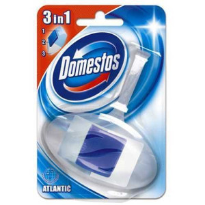 DOMESTOS WC kostka toaletowa 3w1 z koszyczkiem 40g
