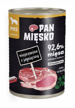 Pan Mięsko dla psa Wieprzowina z Jagnięciną 400g