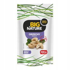 Orzechy Nerkowca Połówki 500g - Big Nature