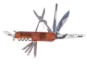 Scyzoryk Multitool Z Grawerem Z Napisami Dla Grzybiarza Wędkarza Z Imieniem
