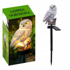 Lampa Solarna Wbijana Ogrodowa Sowa LED
