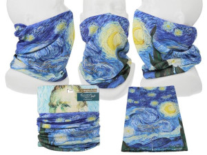 komin/chusta - v. van gogh, gwiaździsta noc - alternatywa maseczki carmani