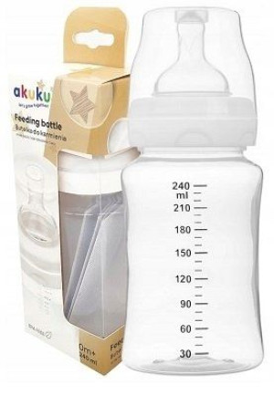 AKUKU Butelka Szerokootworowa 0m+ 240 ml