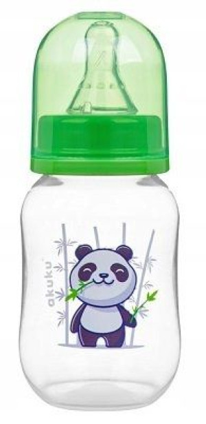 AKUKU Butelka Wąskootworowa 0m+ Panda 125ml