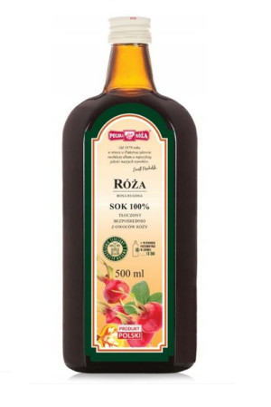 Sok z róży tłoczony NFC 500 ml Polska Róża