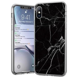 Wozinsky Marble żelowe etui pokrowiec marmur iPhone 11 Pro Max czarny