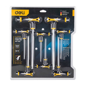 Zestaw Kluczy Imbusowych Typ T Deli Tools Edl233208, 8 Elementów