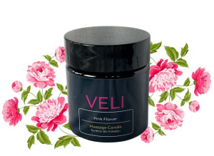 Świeca do masażu "PINK FLOWERS" 80ml