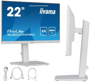 Monitor iiyama ProLite XUB2294HSU-W2 22" VA LED 1ms 75Hz /HDMI DP/ FlickerF