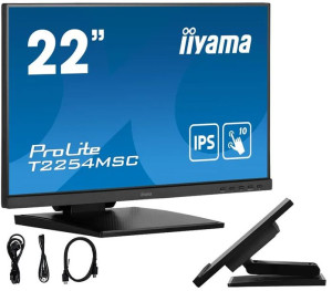 Monitor dotykowy 22" POS iiyama ProLite T2254MSC-B1AG FHD 4ms IPS /HDMI DP
