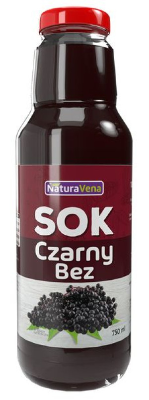 Sok Z Czarnego Bzu 100 % 750 Ml - Naturavena