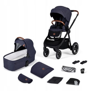 Wózek dziecięcy 2w1 Kinderkraft Everyday denim