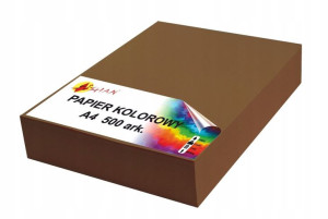 Papier kolorowy A4 80g brązowy ciemny 500 arkuszy